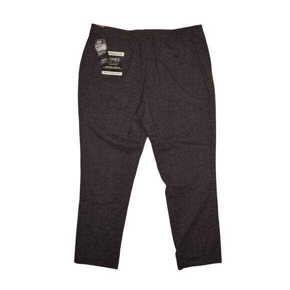 JONES NEW YORK NEW $99 Charcoal Modern Slim Comfort Stretch Hybrid Pant Men's 40 - Picture 2 of 3